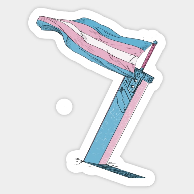 Bustin Transphobes Sticker by D.Kinney123